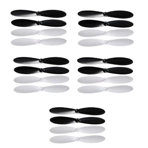 20 piece set Propeller blades with Helices Protective cover For HUBSAN X4 H107 H107C H107D Quadcopter