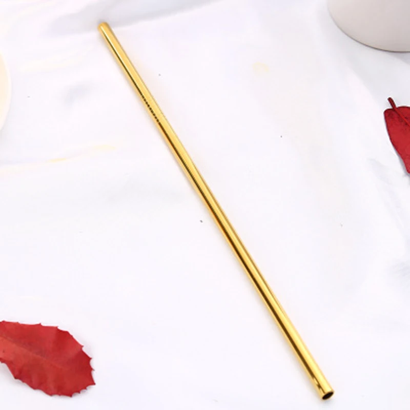 2000pcs/lot Colorful 304 Stainless Steel Straws Reusable Drinking Straw High Quality Metal Straw 215mm*6mm Factory wholesale