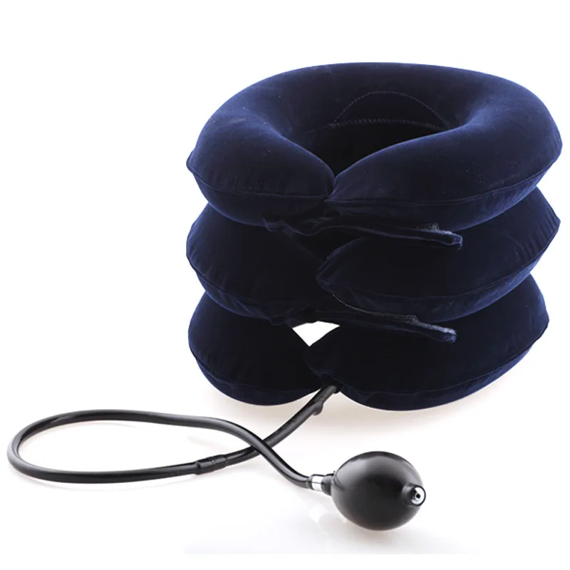 Yuwell Three Channel Air Cervical Vertebra Collar Traction Support Therapy Medical Comfort Brace Inflatable Cushion Neck Massage-3