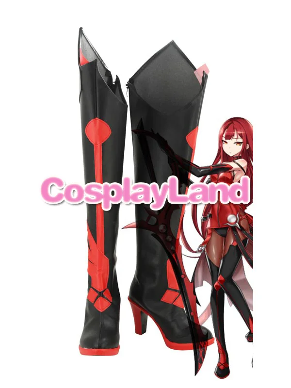 Elsword Elesis Brimson Avenger Cosplay Laarzen Schoenen Anime Partij Cosplay Laarzen Custom Made Vrouwen Hoge Hak Schoenen