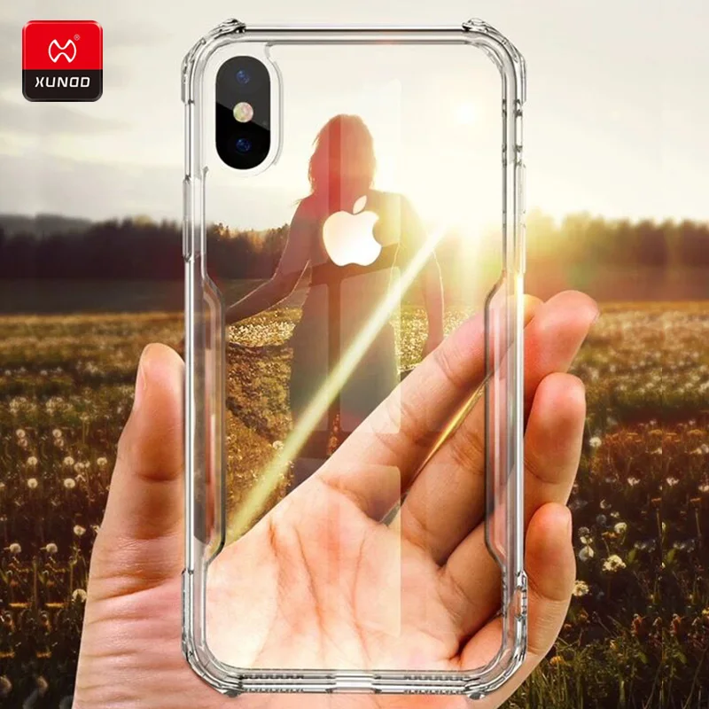 

Luxury Ultra thin Transparent Protection Case New For iPhone XR XS Max Phone Shockproof Silicone 360 Full Protective Cover Cases