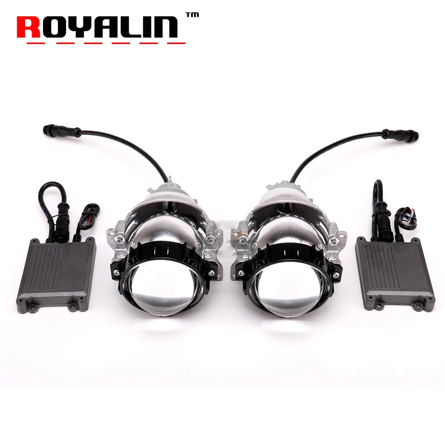 

ROYALIN Upgrade Bi LED Projector Lens 36W A3 Pro White Hi/Lo Beam For Automotive Lighting Headlight Universal Retrofit headlamp