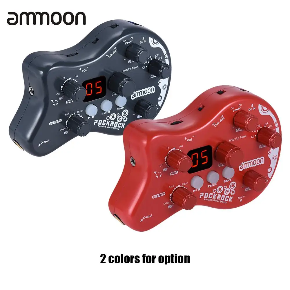 power adapter types Multi Rhythms ammoon Effect Drum Effect Guitar 40 PockRock Types Processor 15 effects Pedal