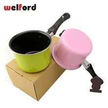 11,3 см мини молоко не липкий нагревательный горшок металлоуглеродная сталь с плоским дном портативный суп для яиц кухонные инструменты для приготовления пищи