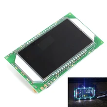 Двухканальный Температура Дисплей модуль DIY цифра термометр с Вольтметр время DC 10-32 В для автомобильной температура воды