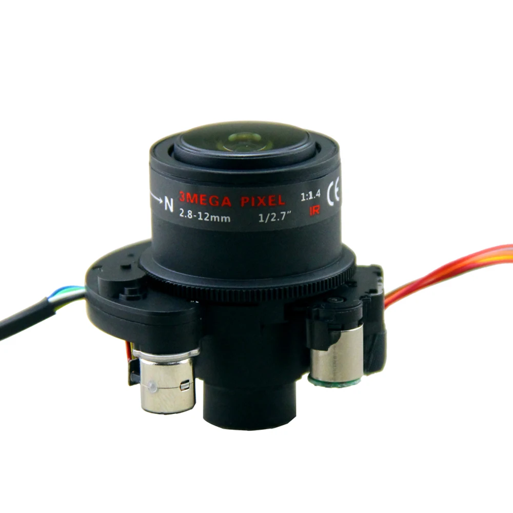 2.8 12mm DC Iris Motorized lens cctv 3mega pixel, 1/2.7" ir lens for