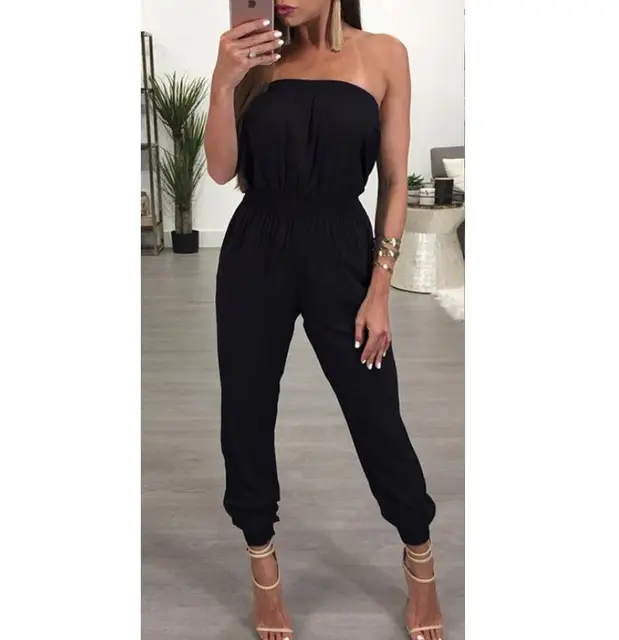 Musim panas Wanita Sexy Jumpsuit Wanita Clubwear Pakaian