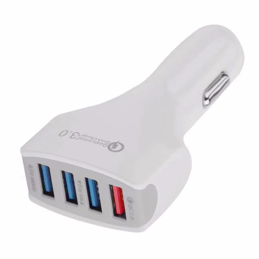 Универсальное автомобильное зарядное устройство SOONHUA QC3.0 с 4 USB портами адаптер