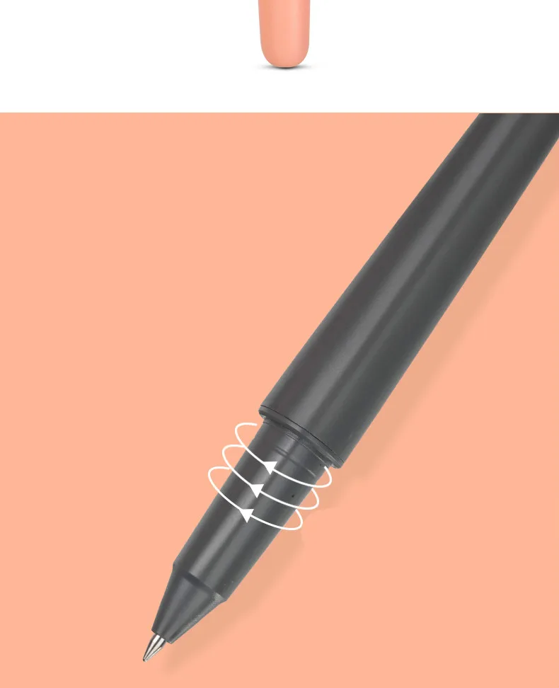 Гелевые, Дели ручка 0,5 мм черный творческий простой чернильная ручка большой Ёмкость шариковая ручка Papelaria декомпрессии артефакт Lapices Tinta гель