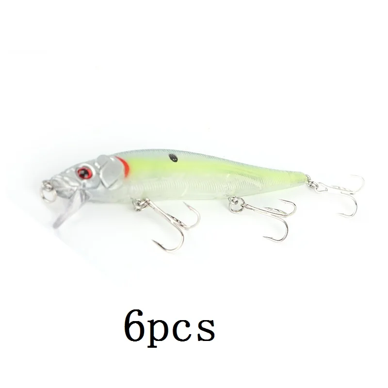 6pcs-45-6 TUYA 6 шт./компл. привести бусины опускается на дно Джеркбейт Воблер для мелкой рыбы Рыбалка приманка прокатки блесна с приманкой на подтяжках искусственные приманки 11,5 см 14,5 г - Цвет: 6pcs-45-6