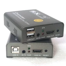 Charmvision IPKVM-120HU 120 м IP USB HDMI KVM удлинитель по TCP IP с ИК-пультом дистанционного управления KVM через STP UTP cat5e cat6 кабель