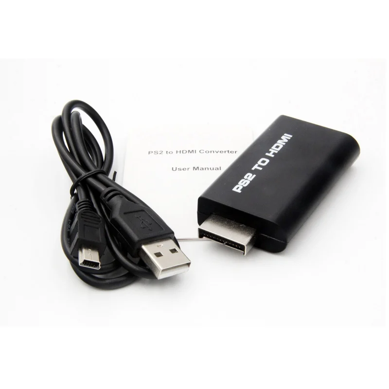 

For PS2 to HDMI HD Video Converter Audio Adapter AV Input to HDMI Video/Audio Signals Output Cable for PS2 HDTV Display