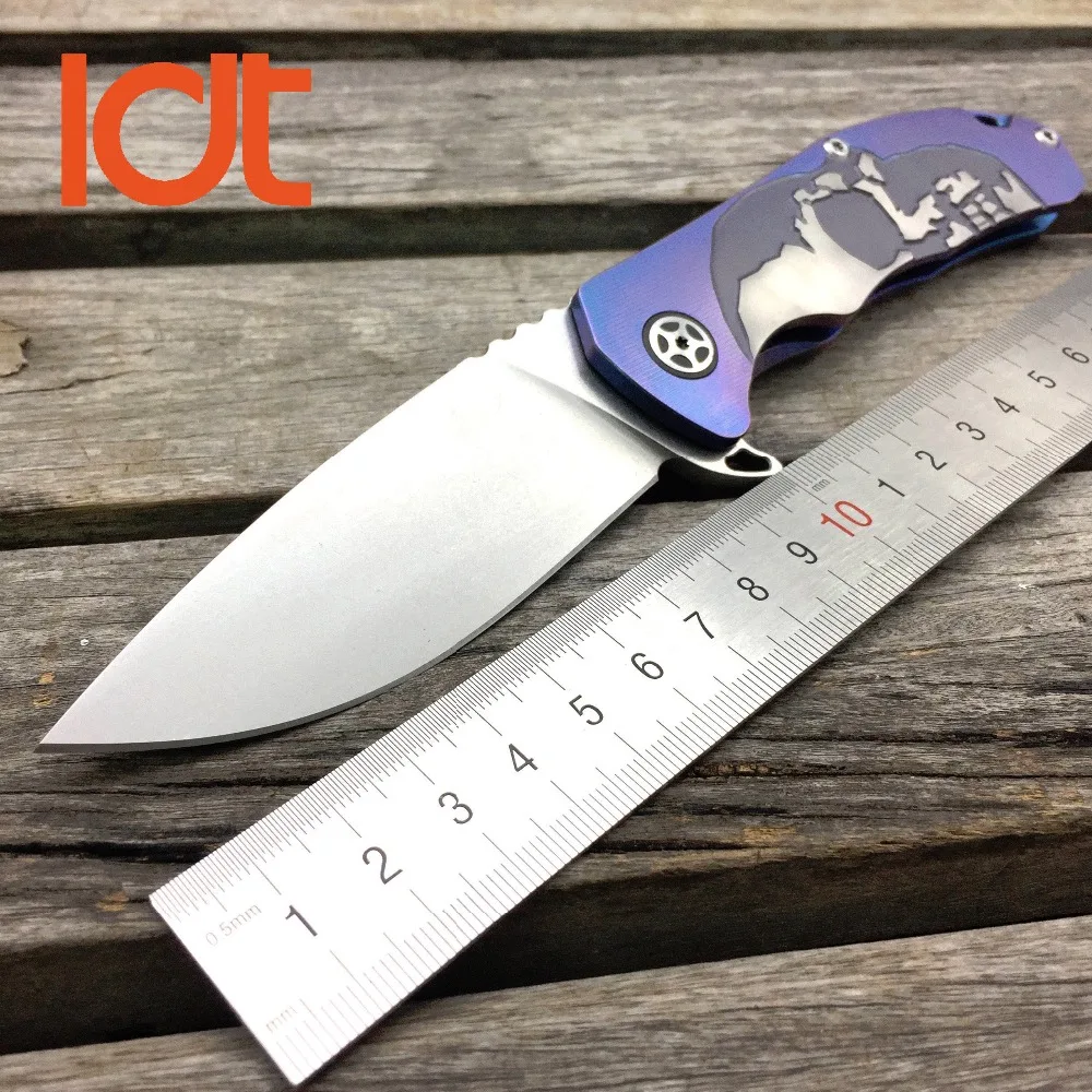

LDT Tactical Folding Knife S35VN Blade Ball Bearing Washer TC4 Titanium Handle Knife EDC Tools Camping Hunting Pocket Knives