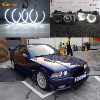 

For BMW E36 3 Series with Euro headlights 1992-1998 Excellent angel eyes Ultra bright SMD led Angel Eyes Halo Ring kit DRL