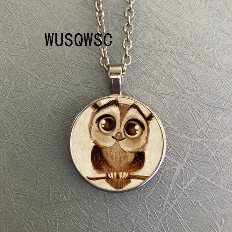 WUSQWSC Adorkable цепочки и ожерелья воротник Сова большие глаза Милые Птица ретро фото