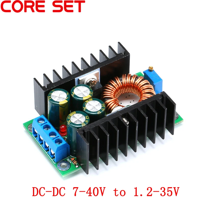 

280W 8A Adjustable DC Step Down Buck Converter 7-40V to 1.2-35V Voltage Charger Power Module LED Driver