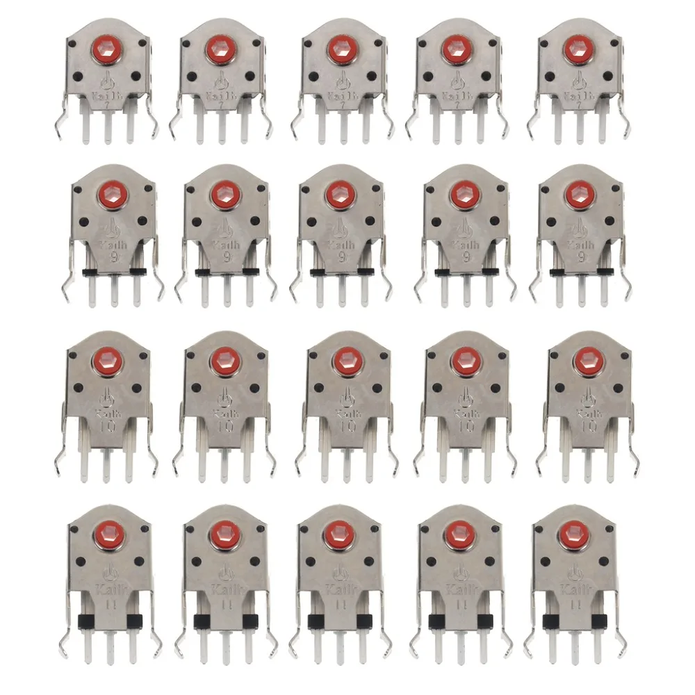 

5Pcs Original Kailh New Edition Mouse Encoder Mouse Decoder Red Core 7mm/9mm/10mm/11mm Highly Accurate for Logitech Razer Mouse