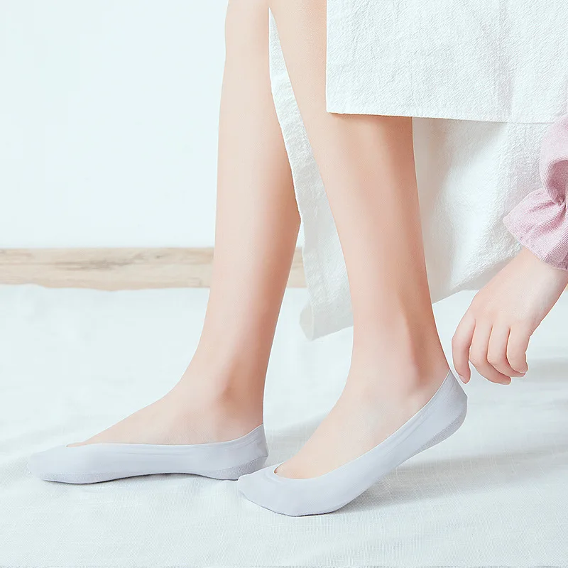 New 10 Pairs Women Loafer Boat Socks Invisible No Show Nonslip Liner