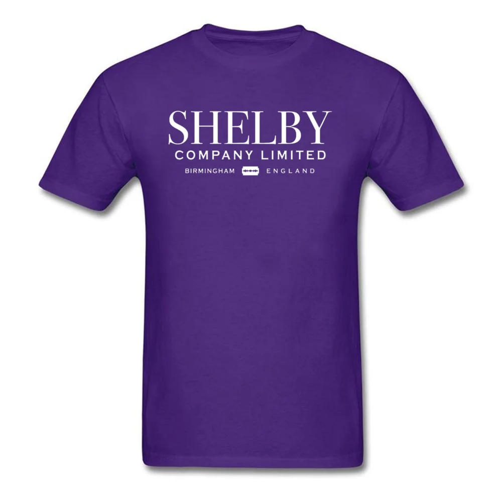 Shelby Company Limited D Round Collar T-Shirt Fall Design Tops T Shirt Short Sleeve 2018 Popular Cotton T-shirts Men Shelby Company Limited D purple