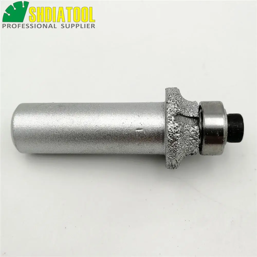 2PK Radius 3mm Vacuum Brazed diamond router bits with 1/2" shank for granite marble,  Router cutter for stone Router bits