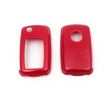 Жесткий Пластик БЕСКЛЮЧЕВОЙ дистанционный ключ защитный кожух(глянцевый красный) для Фольксваген MK4/MK5