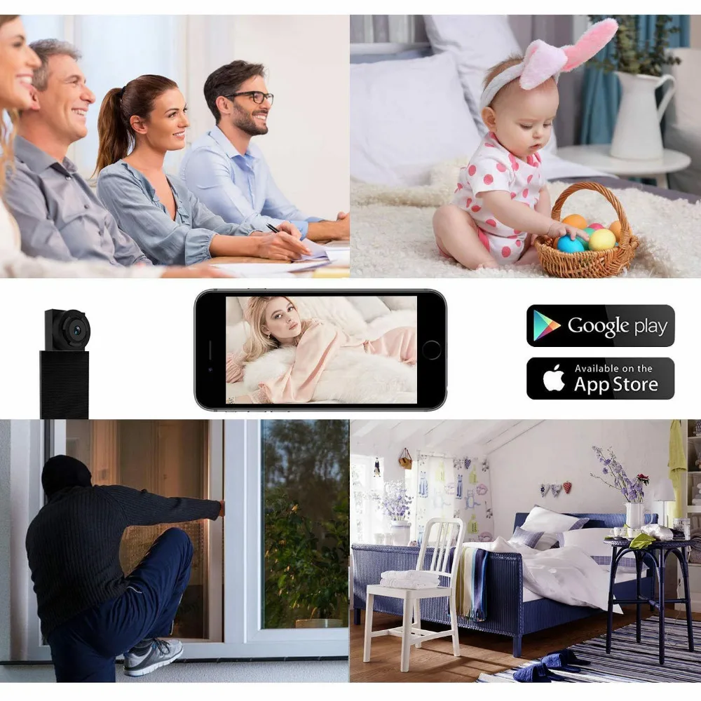 HYUCHON мини камера Micro размеры Wi Fi HD 1080 p Няня Cam поддерживает ios/andriod IP охранных видео
