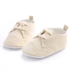 Новинка 2016 года; обувь для новорожденных в британском стиле; кожаная обувь; мокасины для маленьких мальчиков; пинетки для девочек; ботинки