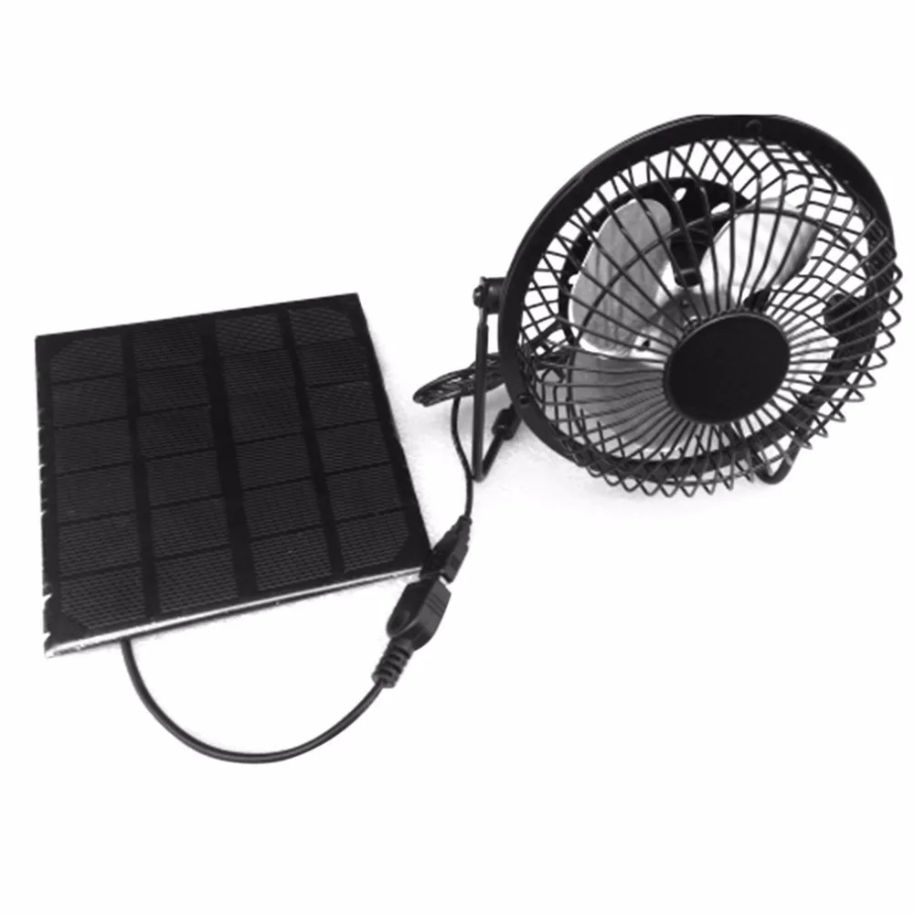 Mini Solar Power Fan USB Desk Fan Portable Computer Cooling Fan For