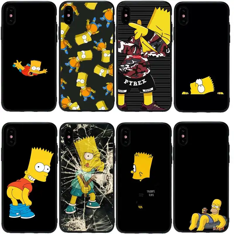 coque iphone xs max bart simpson