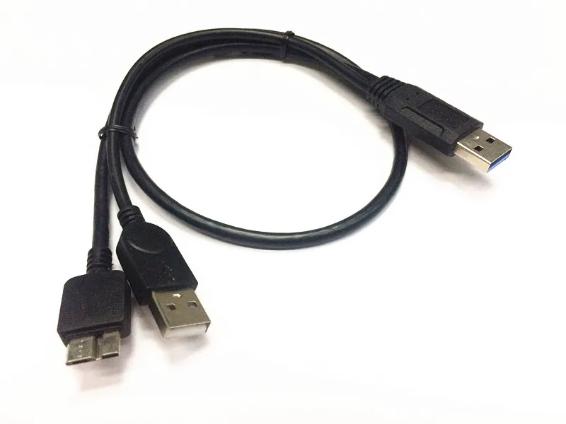 Внешний жесткий диск USB 3 0 dual Power Y Shape 2 x Type A на Micro B Cable|cable external hard drive|usb 3.0 dualcable micro b |