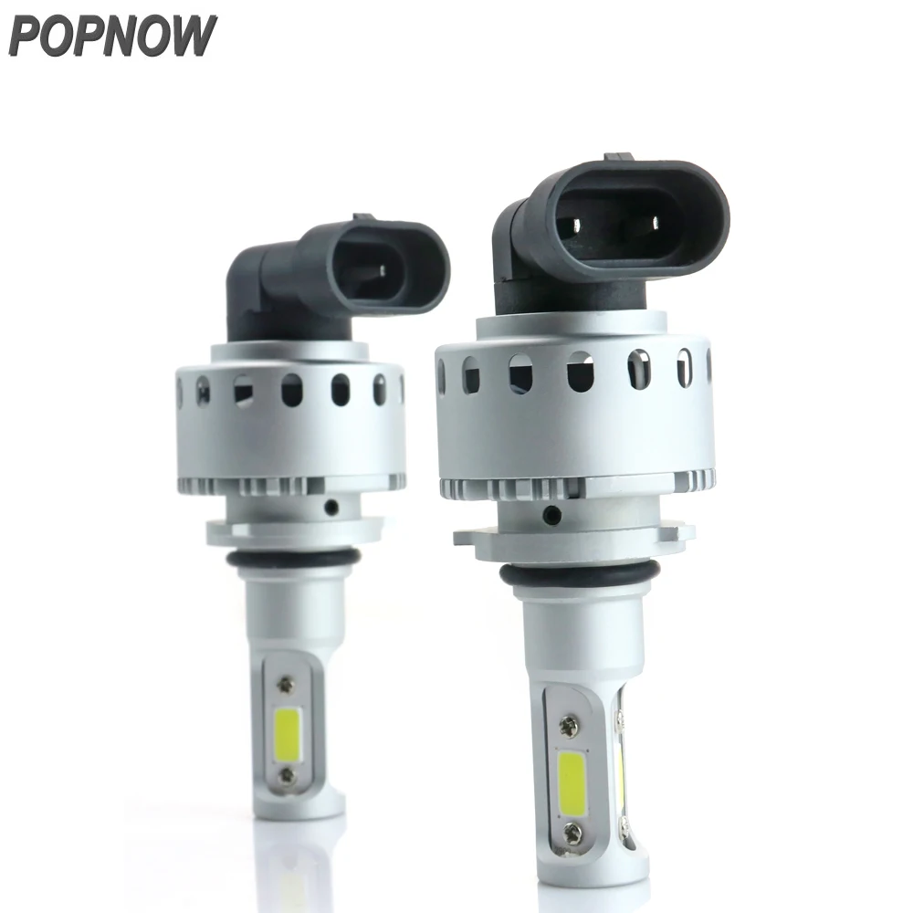 POPNOW 1 компл. H3 H4 H7 9004 COB светодиодный комплект для преобразования фар 12 В