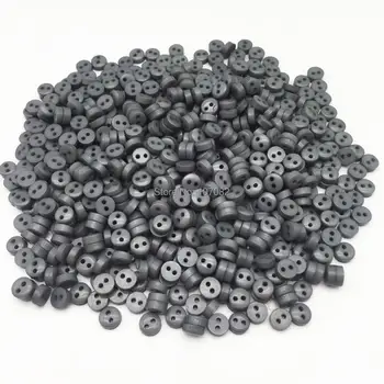 

1000pcs Grey 6mm Mini Tiny Buttons Resin Round 2 Holes Sewing Doll Clothes Button For Scrapbooking Embellishments