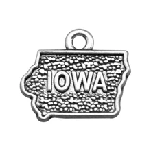 My shape Античная Карта штатов США Iowa браслет прелести оптом ювелирные изделия 30 шт