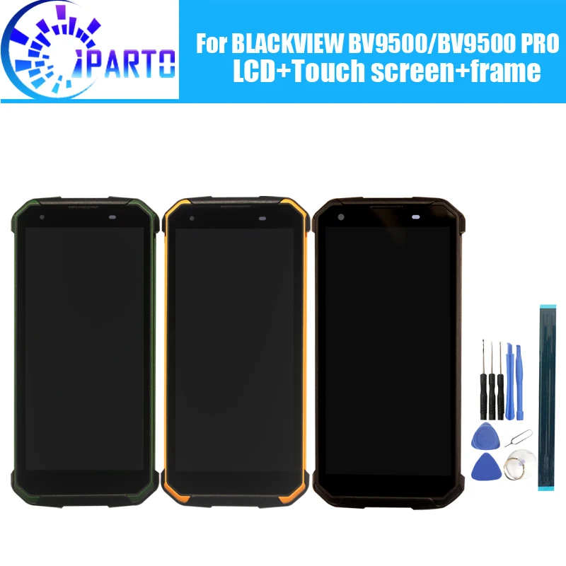 ЖК дисплей BLACKVIEW BV9500 с дигитайзером сенсорного экрана и рамкой в сборе 100%