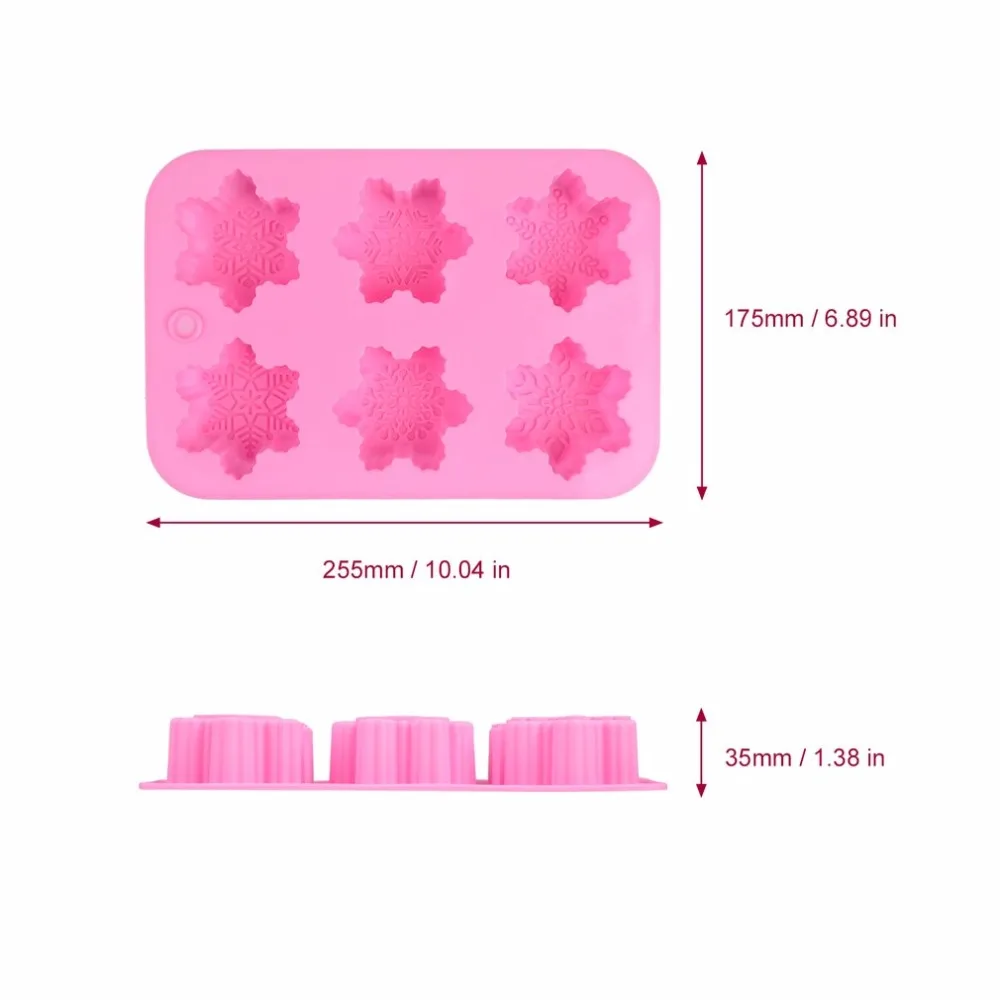 1PC-Snowflakes-Pattern-Silicone-Mold-Cake-Mold-Baking-Decorating-Mold-Chocolate-Mold-DIY-Handmade-Soap-Mould (5)