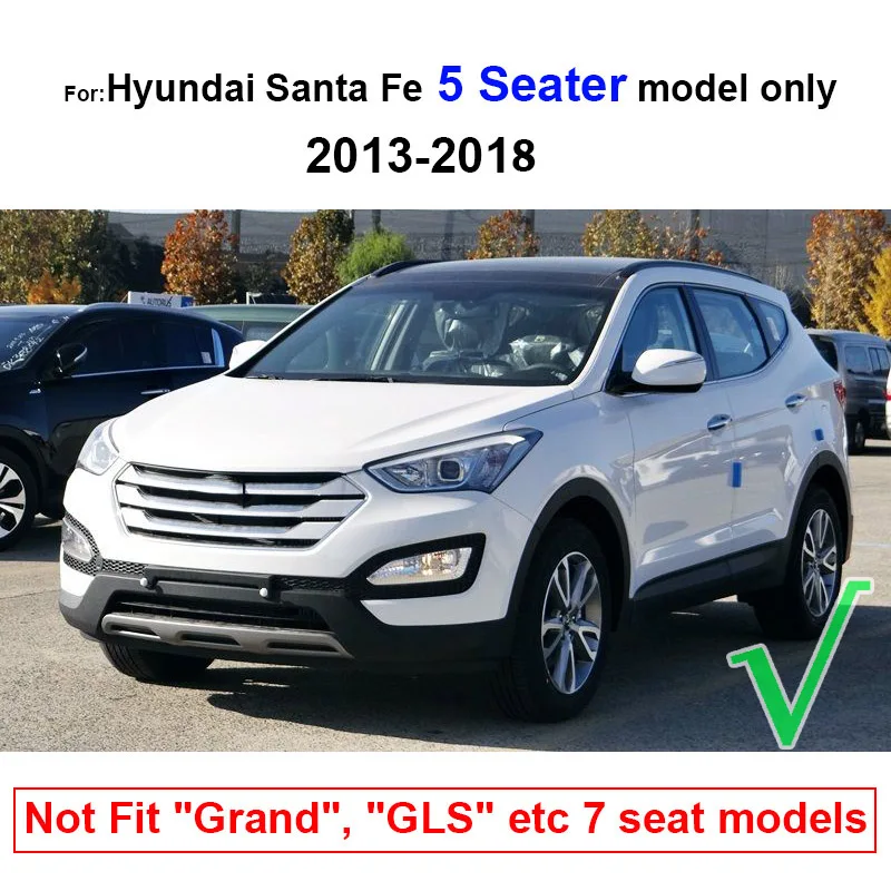 Подходит для Hyundai IX45 Santa Fe 5 мест 2013 2014 2015 2016 2017 2018 коврик заднего багажника