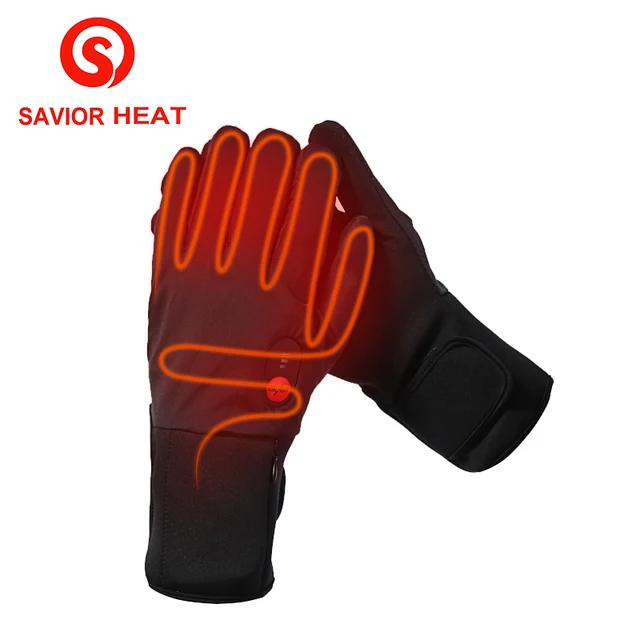 SAVIOR HEAT battery heated glove cycling riding electric heating gloves