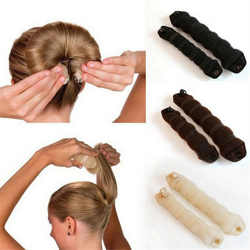 New 2pcs/set Fashion Hair accessory Styling Elegant Magic Style Bun Maker Hairstyle Updo DIY