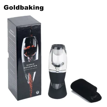 

Goldbaking Essential Wine Aerator Decanter Set Red Wine Aerator Pourer and Decanter With Rack Red Wine Pourer & Diffuser