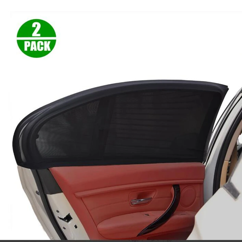 

2PCS 110*5CM Car Side Window Cover Sunshade Curtain UV Protection Shield Sun Shade Visor Mesh Solar Mosquito Dust Protection