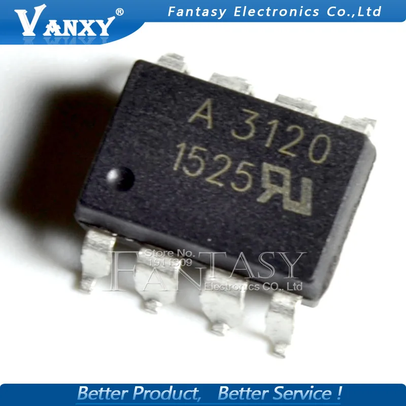 

10PCS HCPL3120 SOP8 HCPL-3120 SOP A3120 SOP-8 SMD