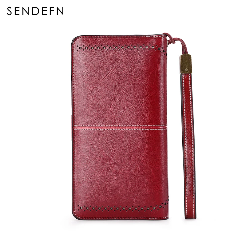 SENDEFN Hot Sale Women Clutch Leather Wallet Female Long Wallet Women Zipper Purse Strap Money Bag Purse For iPhone 7 5162-71 SENDEFN Hot Sale Women Clutch Leather Wallet Female Long Wallet Women Zipper Purse Strap Money Bag Purse For iPhone 7 5162-71
