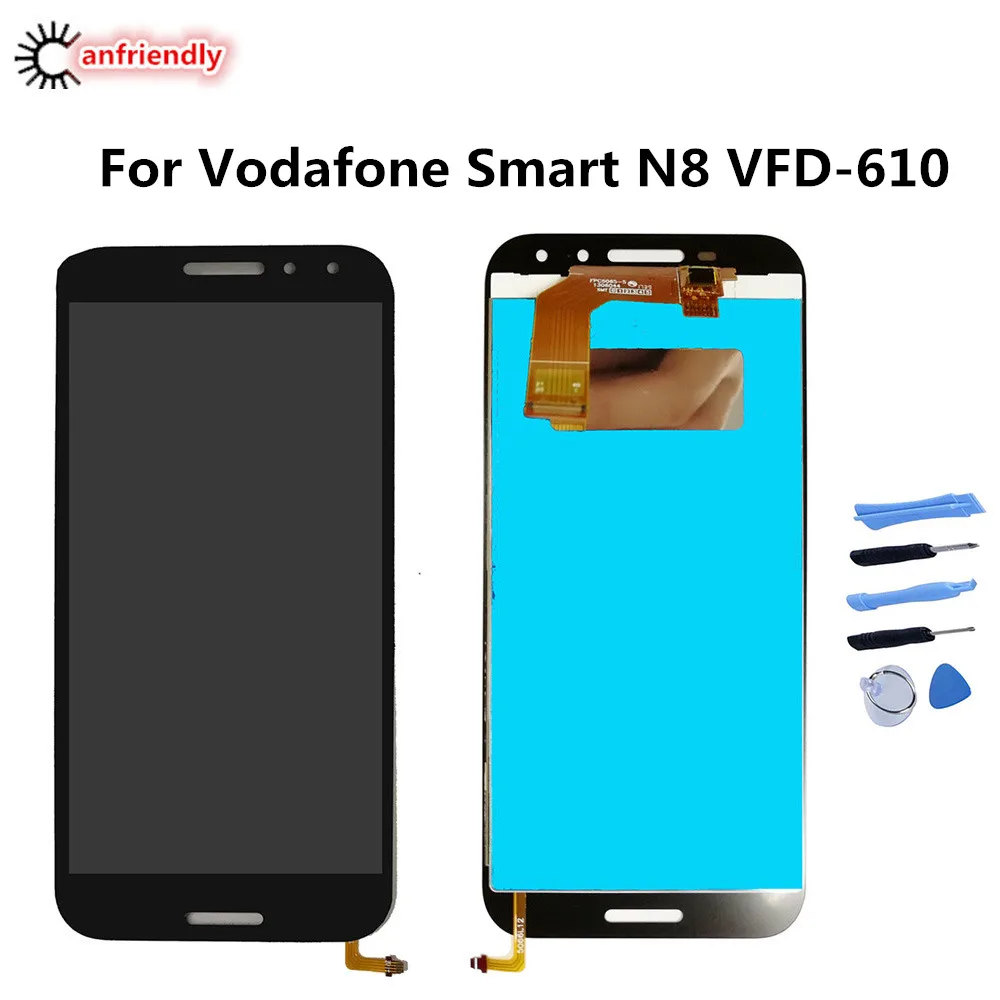 For Vodafone Smart N8 VFD-610 LCD Display+Touch Screen Replacement Digitizer Assembly Phone Panel For Vodafone N 8 VFD610 lcds