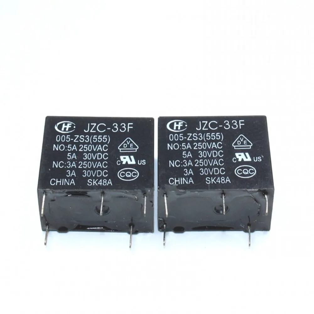 50 pçspçslote relés de potência hf33f JZC