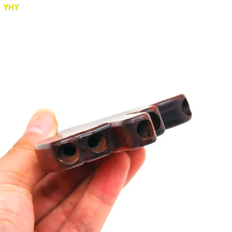 Five On It Palm Sharp Rose Wood Cigarette Holder Handmade Five Barrels Paper Cones Holder Made of Raw Material Trident01