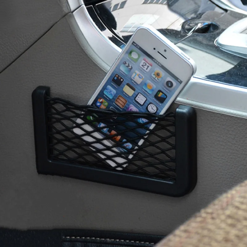 

Universal Car Carrying Storage Bag Mesh Net Car Styling Accessories Phone Holder Pocket Car Organizer for Kia Honda Volvo