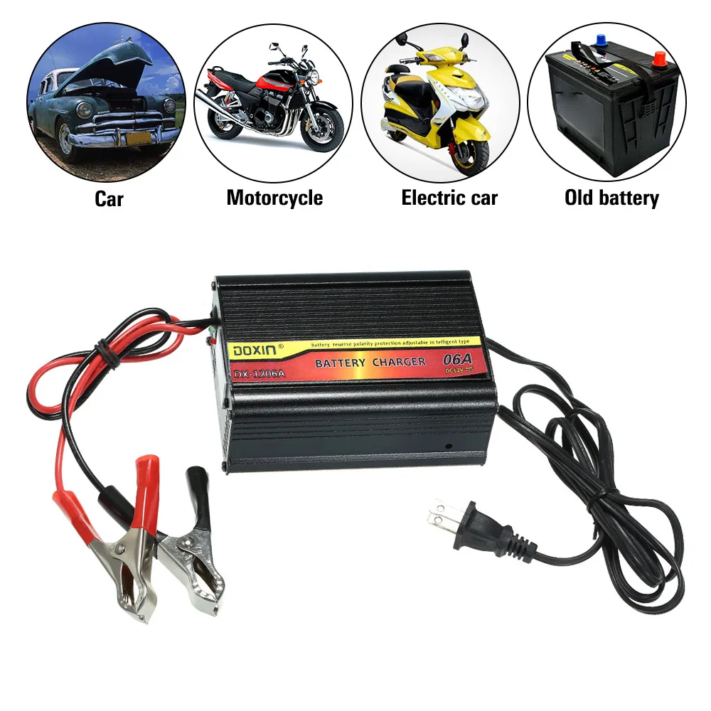12V 6A Lightweight LCD Display Smart Fast Car Battery ...