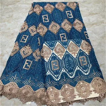 

New Design African Lace Fabrics 2019 High Quality Lace Nigerian Tulle Lace Fabric Bride Guipure French Net Lace Fabric 5 Yards