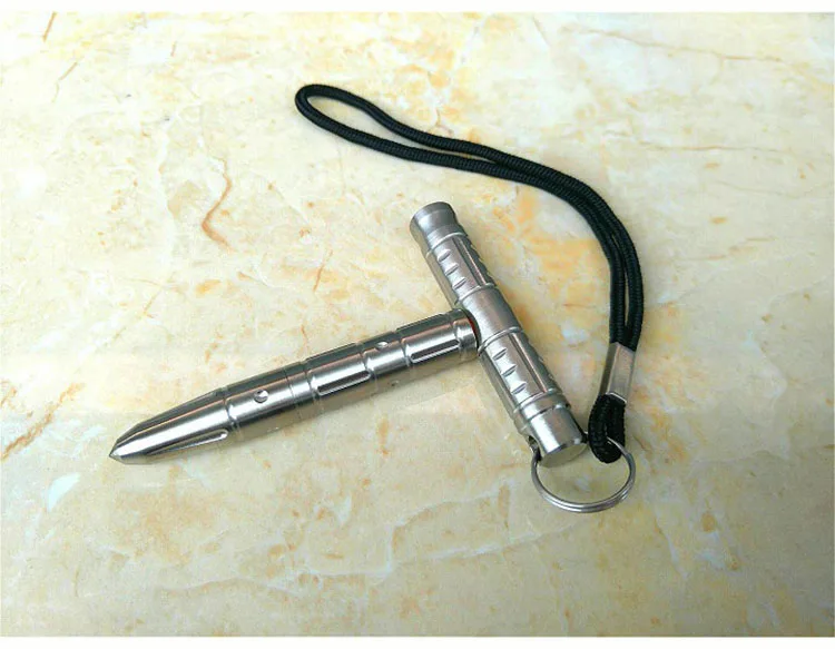 ccgk tactical defense pen multi-functional stainless steel emergency hammer broken window tungsten steel head self-defense tools (3)
