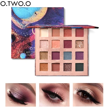 

16 Colors Glitter Eyeshadow Shimmer Matte Eye shadow Palette Shiny Eye Shadow Powder Makeup Long-lasting Waterproof Cosmetic